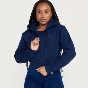 Oner Active Classic Lounge Cropped Zip Through Hoodie